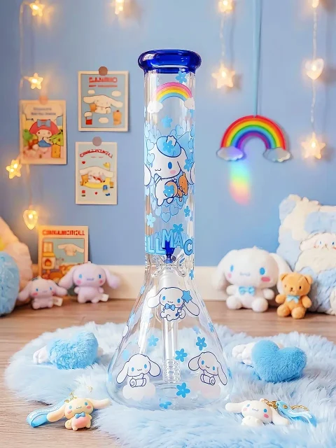 Cinnamoroll Cloud-Themed Beaker Glass Bong | Healing Angel Cinnamoroll Cloud-Themed Beaker Glass Bong | Healing Angel