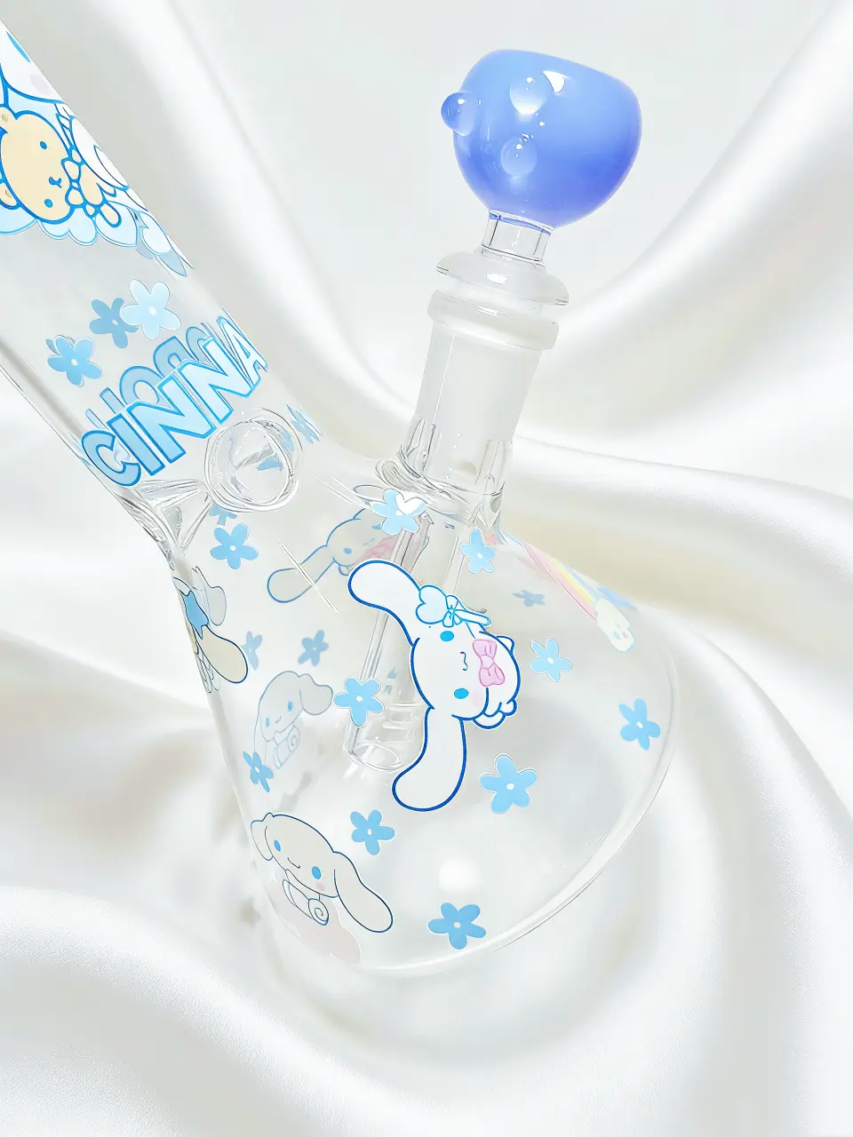 Cinnamoroll Cloud-Themed Beaker Glass Bong | Healing Angel