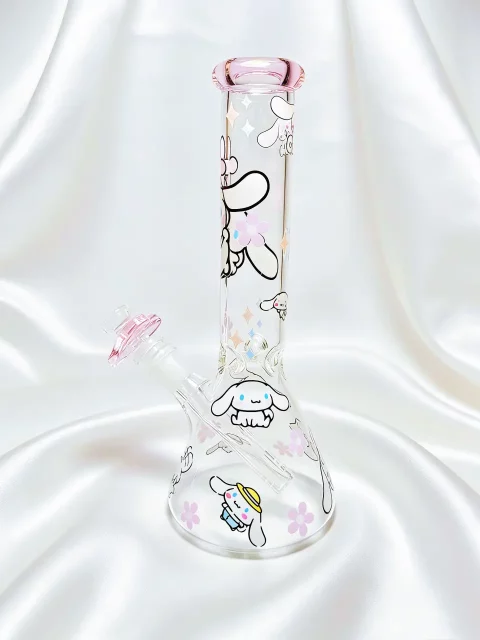 Cinnamoroll Soft Pink Wish Beaker Glass Bong | Floating in the Clouds Cinnamoroll Soft Pink Wish Beaker Glass Bong | Floating in the Clouds