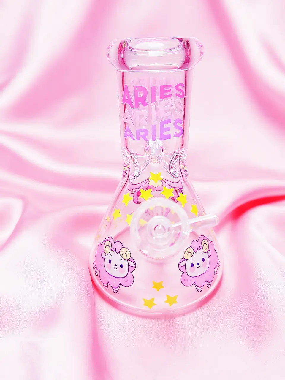 Hello Kitty Aries Zodiac Beaker Glass Bong | Energetic Star♈