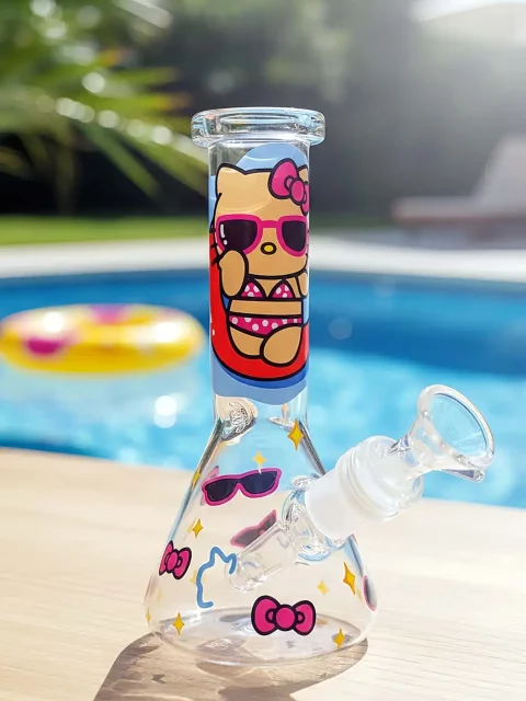 Hello Kitty Bikini Style Beaker Glass Bong | Fast Summer