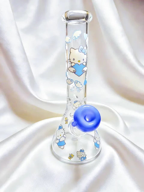Hello Kitty Blue Wish Beaker Glass Bong | Cloudy Love