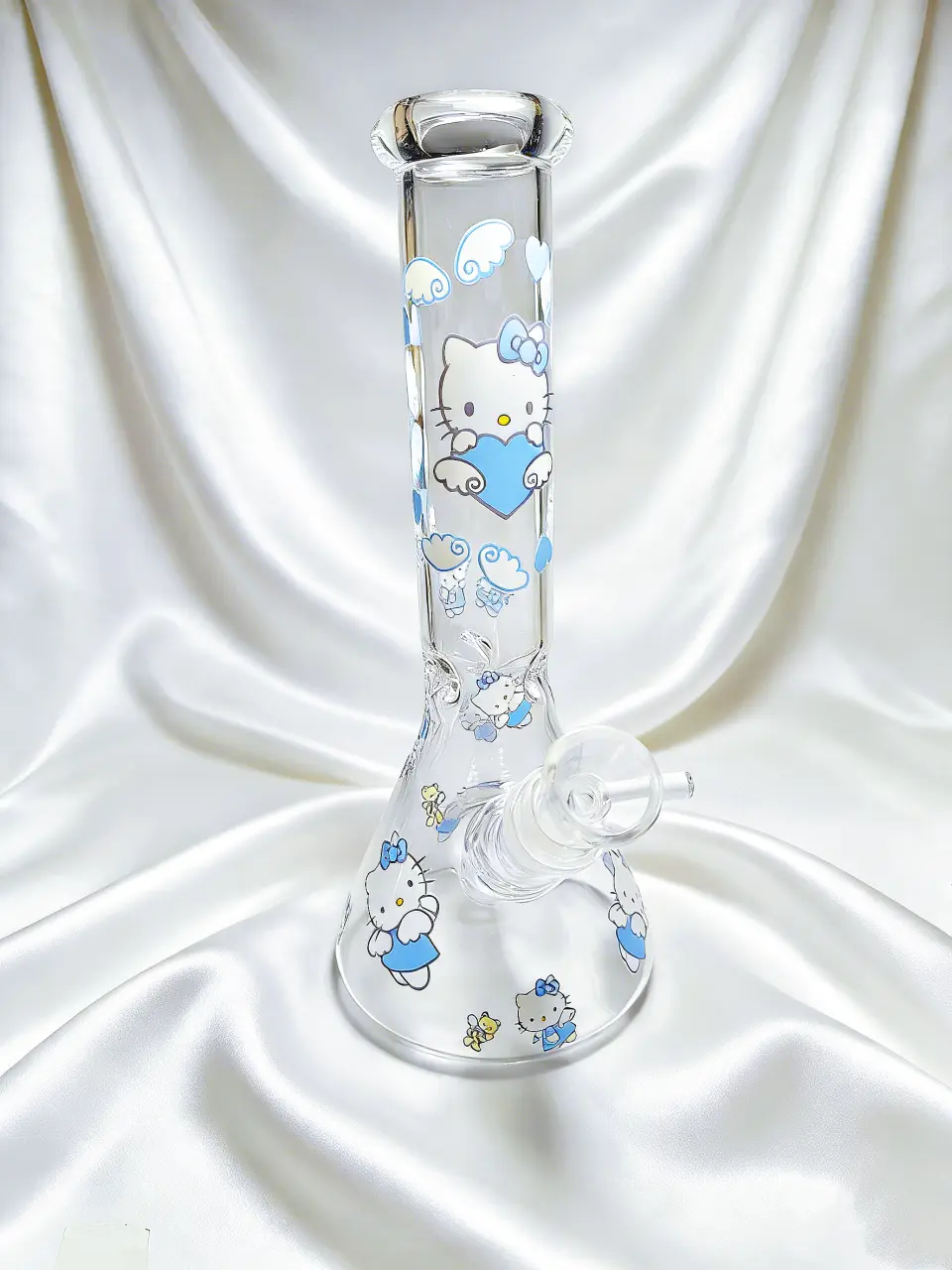 Hello Kitty Blue Wish Beaker Glass Bong | Cloudy Love