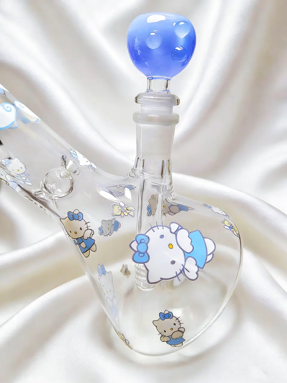 Hello Kitty Blue Wish Beaker Glass Bong | Cloudy Love