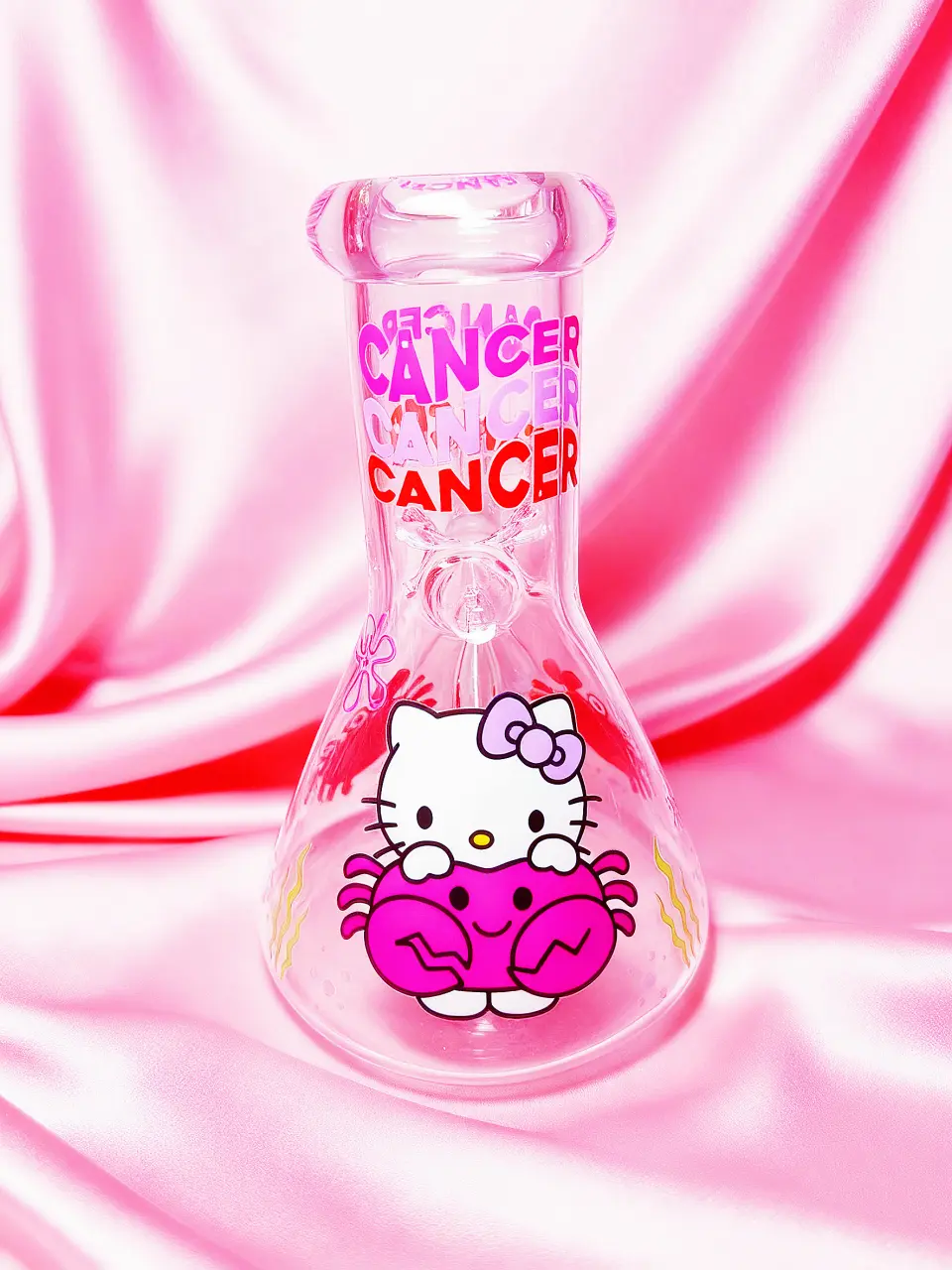 Hello Kitty Cancer Beaker Glass Bong | Coastal Cutie♋