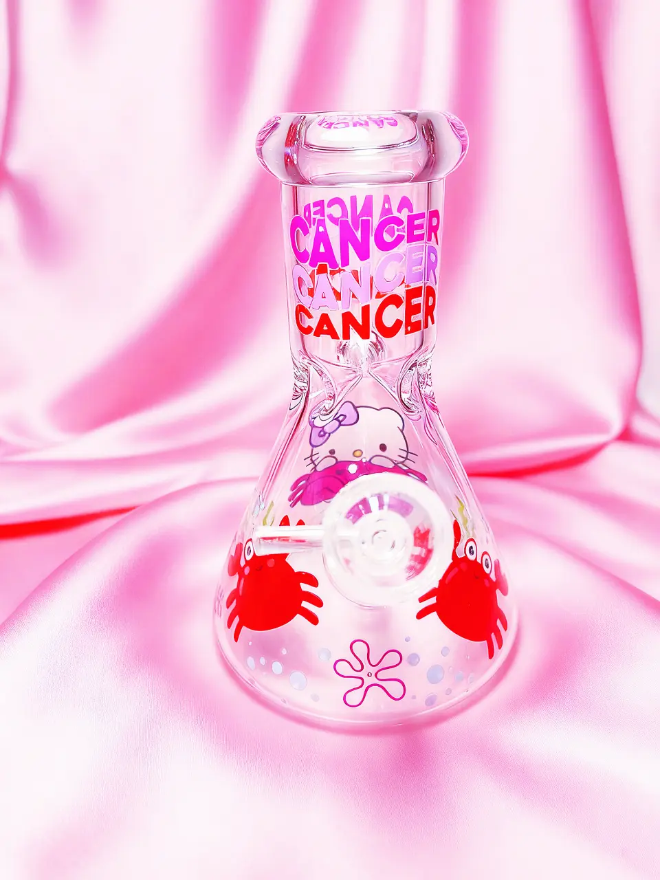 Hello Kitty Cancer Beaker Glass Bong | Coastal Cutie♋