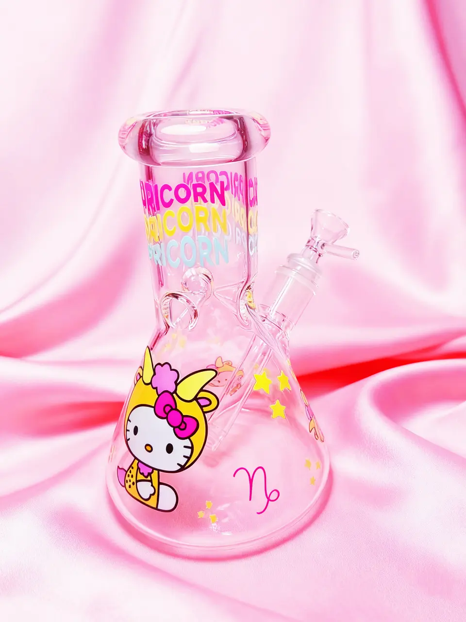 Hello Kitty Capricorn Zodiac Beaker Glass Bong | Ambitious Charm♑