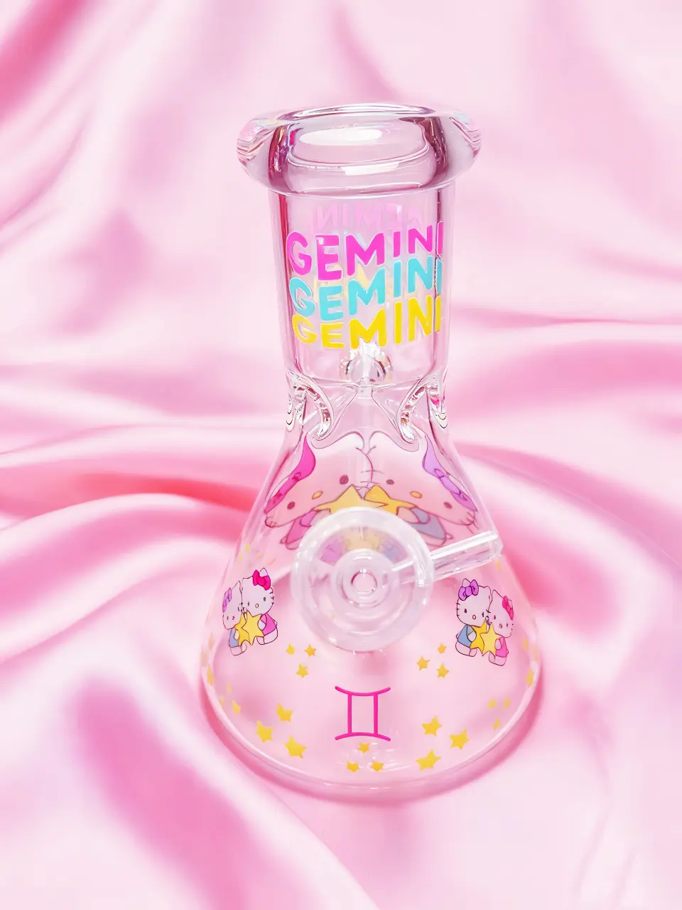 Hello Kitty Gemini Zodiac Beaker Glass Bong | Double the Charm♊
