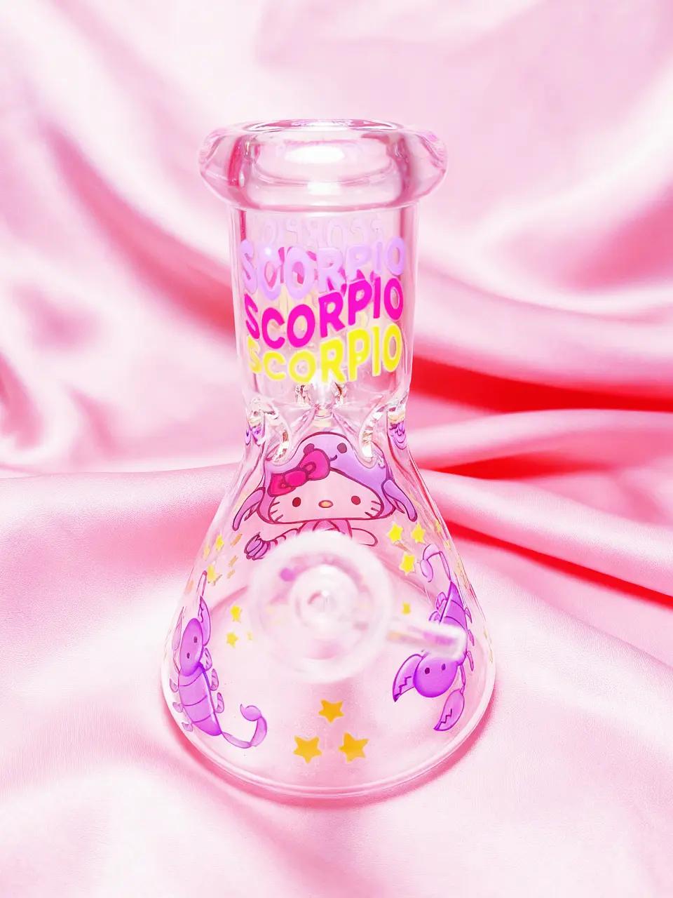 Hello Kitty Scorpio Beaker Glass Bong | Mysterious Charm♏