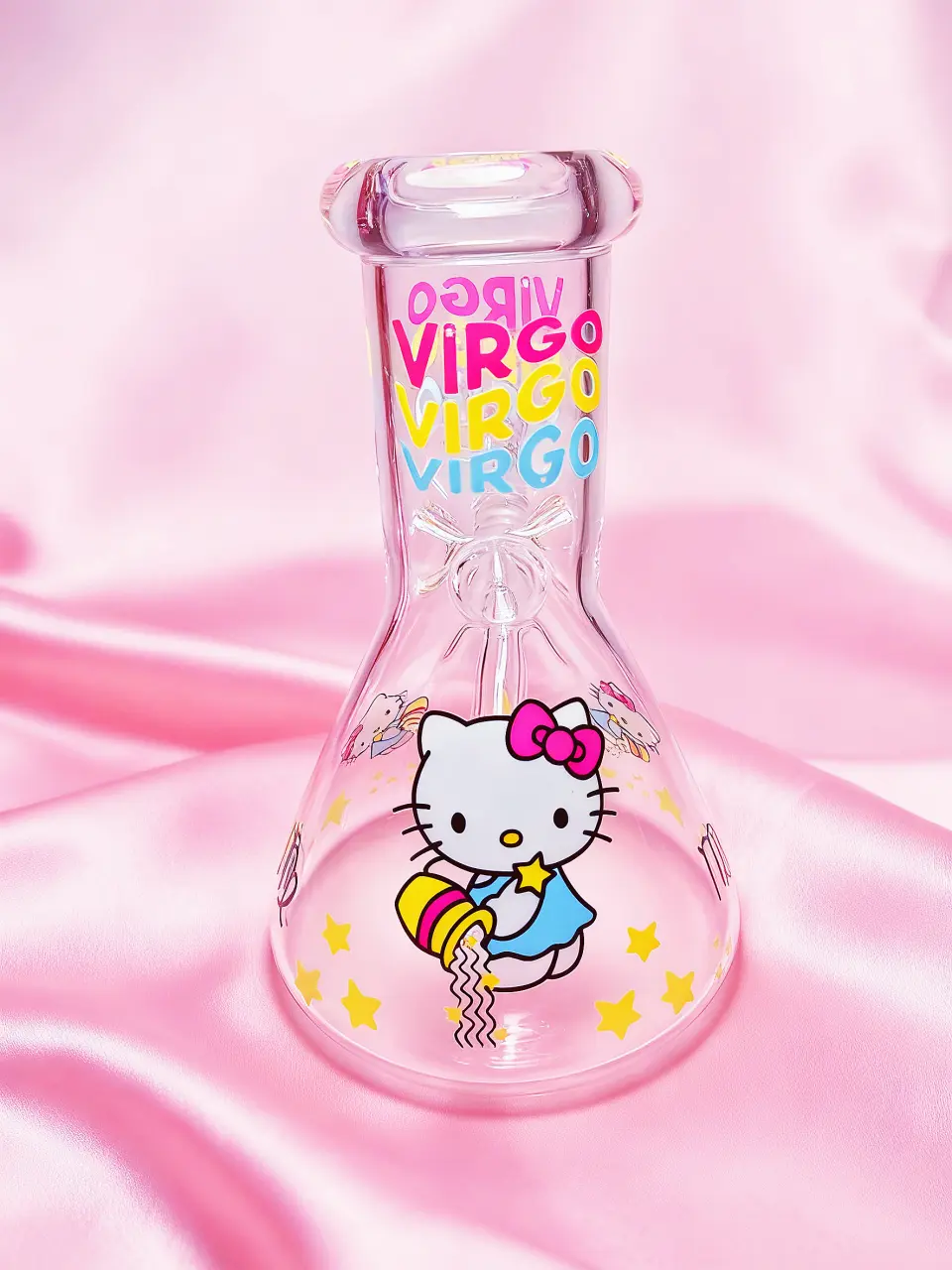 Hello Kitty Virgo Zodiac Beaker Glass Bong | Elegant Goddess♍