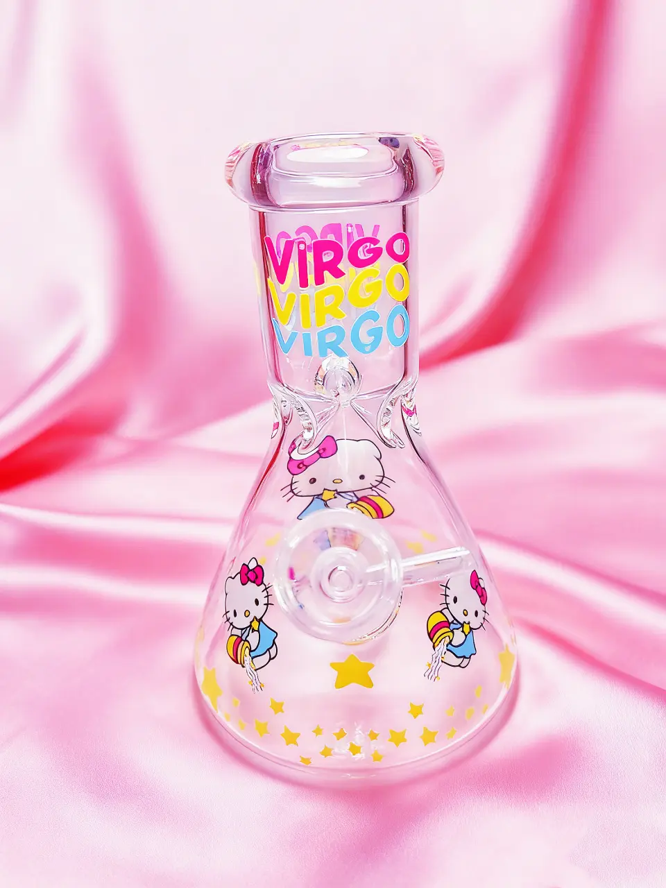 Hello Kitty Virgo Zodiac Beaker Glass Bong | Elegant Goddess♍
