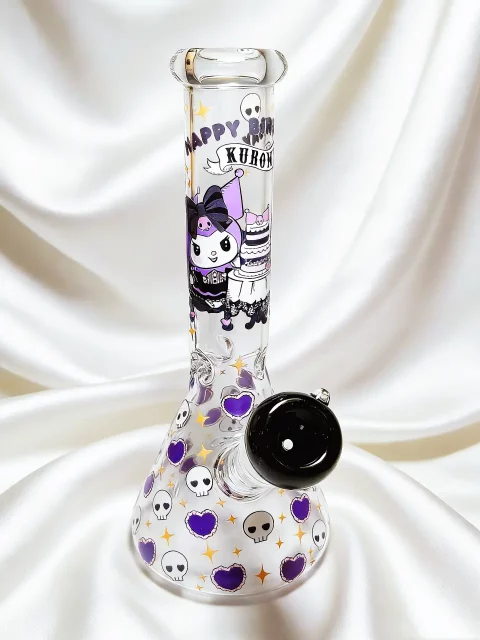 Kuromi “Happy Birthday” Gothic Party Beaker Glass Bong | Devil’s Celebration