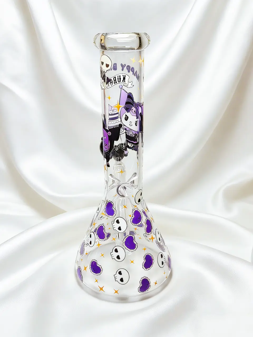 Kuromi “Happy Birthday” Gothic Party Beaker Glass Bong | Devil’s Celebration
