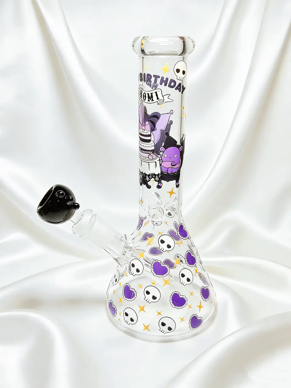 Kuromi “Happy Birthday” Gothic Party Beaker Glass Bong | Devil’s Celebration