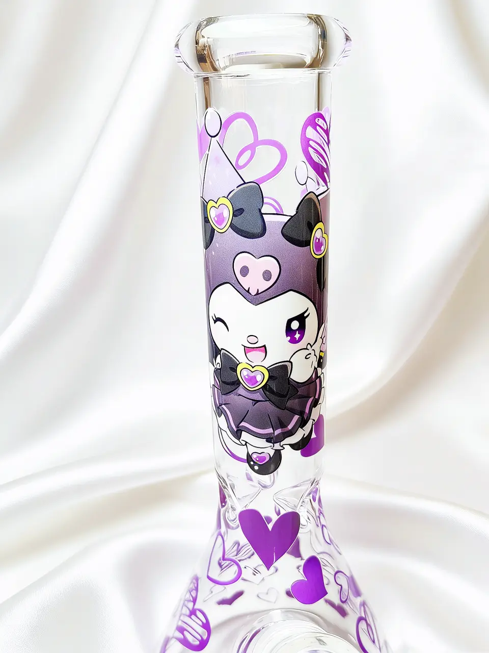 Kuromi Purple Heart Beaker Glass Bong | Cool Sweetheart
