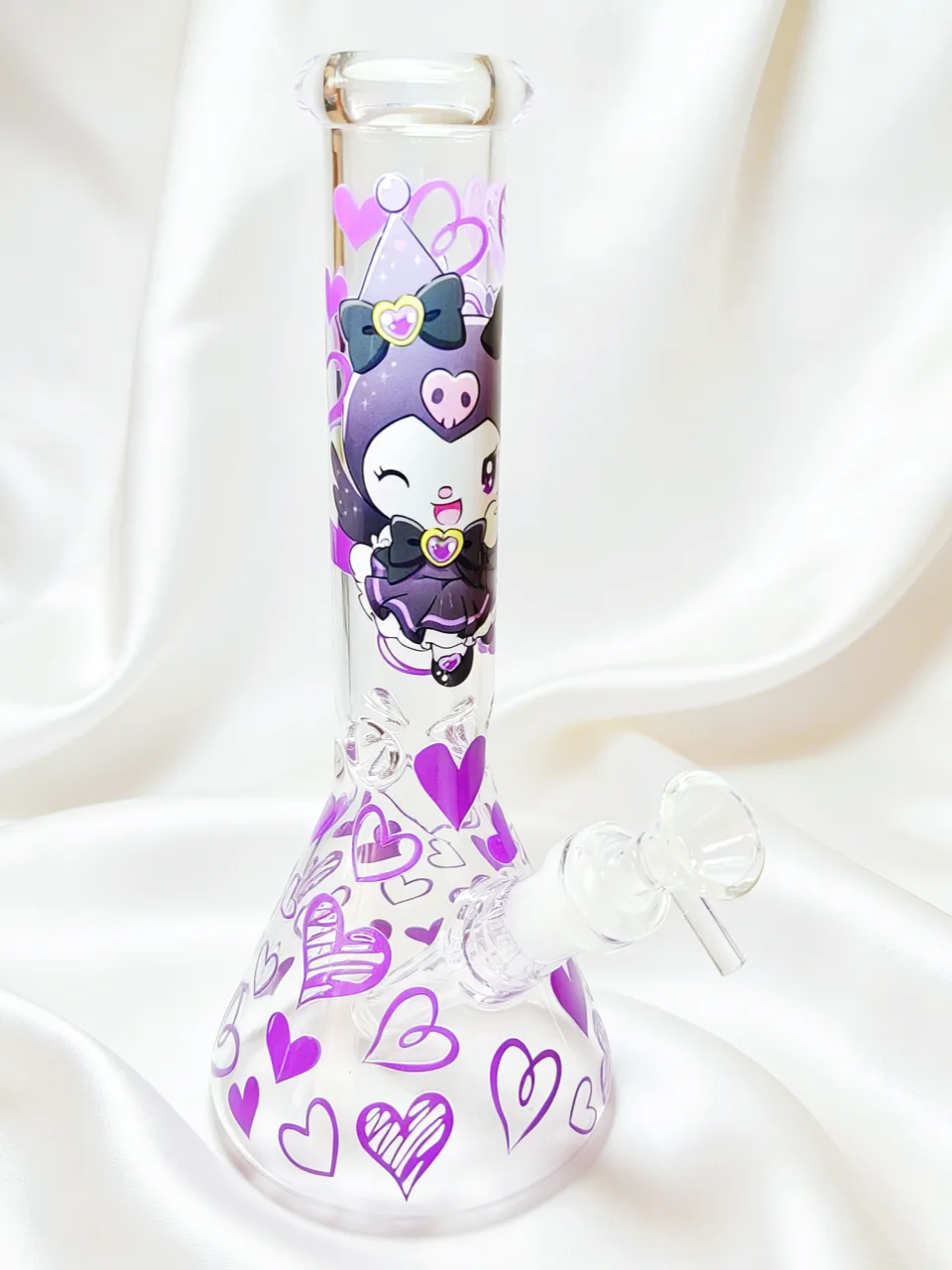 Kuromi Purple Heart Beaker Glass Bong | Cool Sweetheart