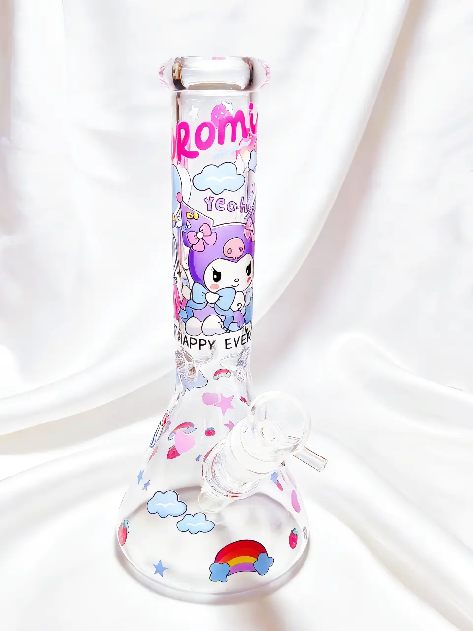 Kuromi Strawberry Wonderland Beaker Glass Bong | Berry Sweet Moments