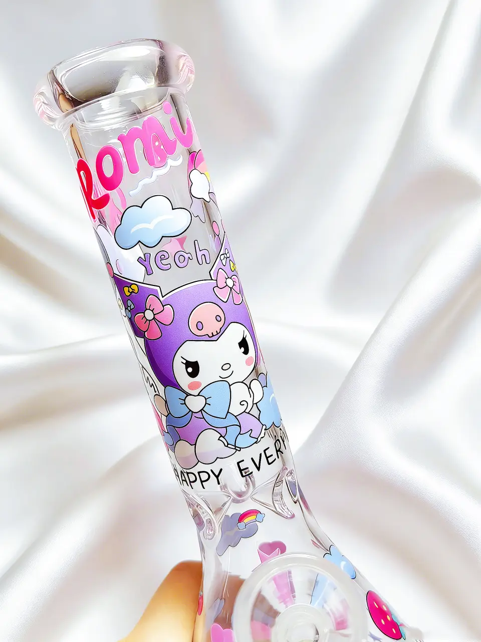 Kuromi Strawberry Wonderland Beaker Glass Bong | Berry Sweet Moments