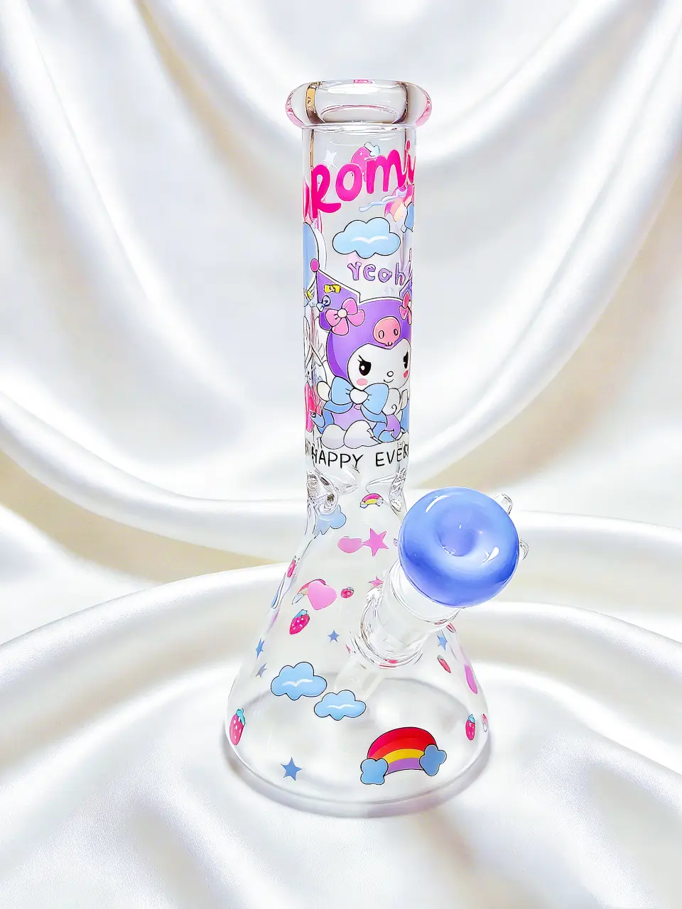 Kuromi Strawberry Wonderland Beaker Glass Bong | Berry Sweet Moments