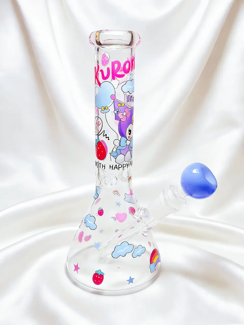Kuromi Strawberry Wonderland Beaker Glass Bong | Berry Sweet Moments