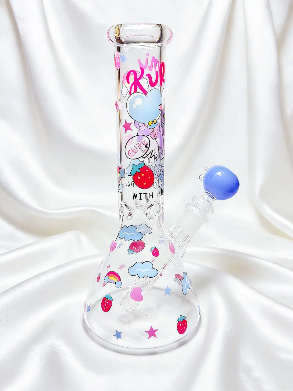 Kuromi Strawberry Wonderland Beaker Glass Bong | Berry Sweet Moments
