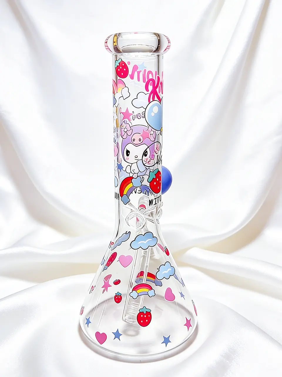 Kuromi Strawberry Wonderland Beaker Glass Bong | Berry Sweet Moments