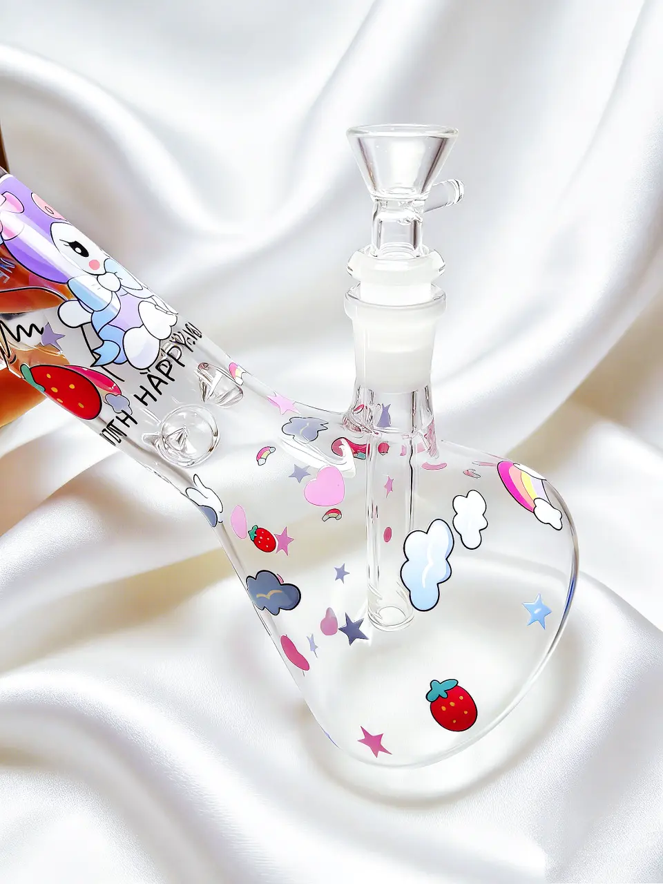 Kuromi Strawberry Wonderland Beaker Glass Bong | Berry Sweet Moments