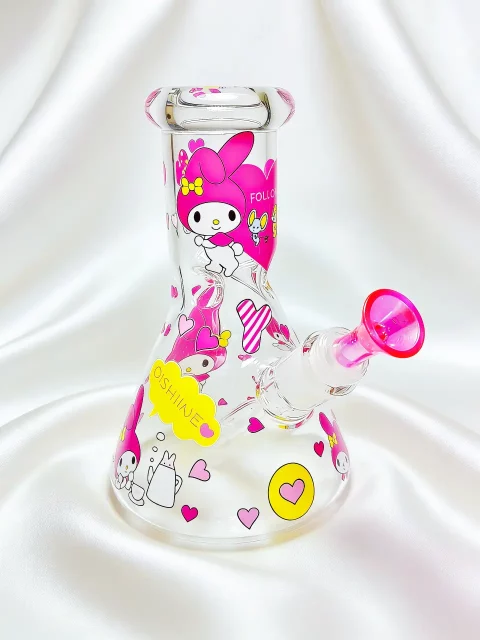 My Melody Colorful Heart Beaker Glass Bong | Sweetheart Party