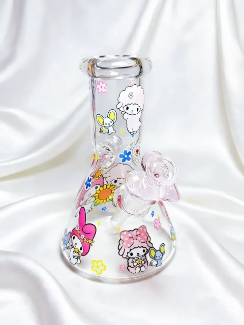 My Melody & My Sweet Piano Healing Beaker Glass Bong | Sunny Garden My Melody & My Sweet Piano Healing Beaker Glass Bong | Sunny Garden