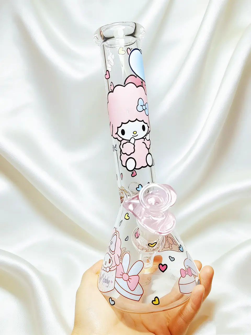 Pink My Melody Beaker Glass Bong | Sweet Princess