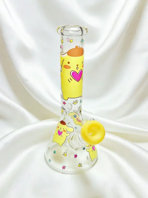 Pompompurin Heart Party Beaker Glass Bong | Warm & Sweet
