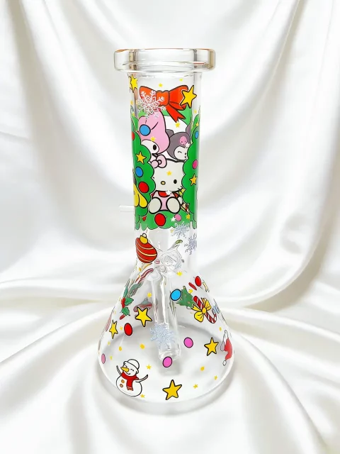 Sanrio Christmas Party Beaker Glass Bong | Holiday Cheer Sanrio Christmas Party Beaker Glass Bong | Holiday Cheer