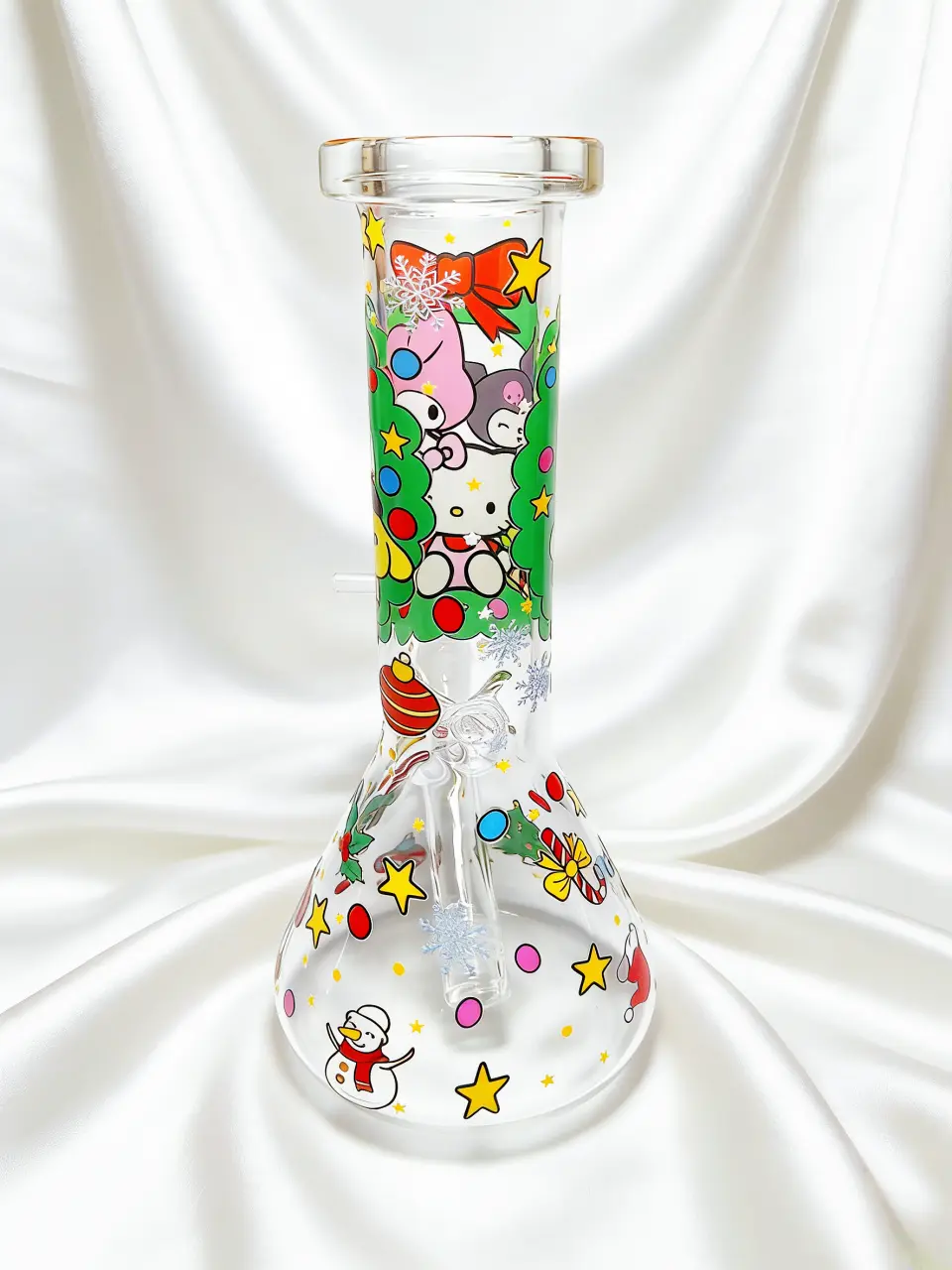 Sanrio Christmas Party Beaker Glass Bong | Holiday Cheer