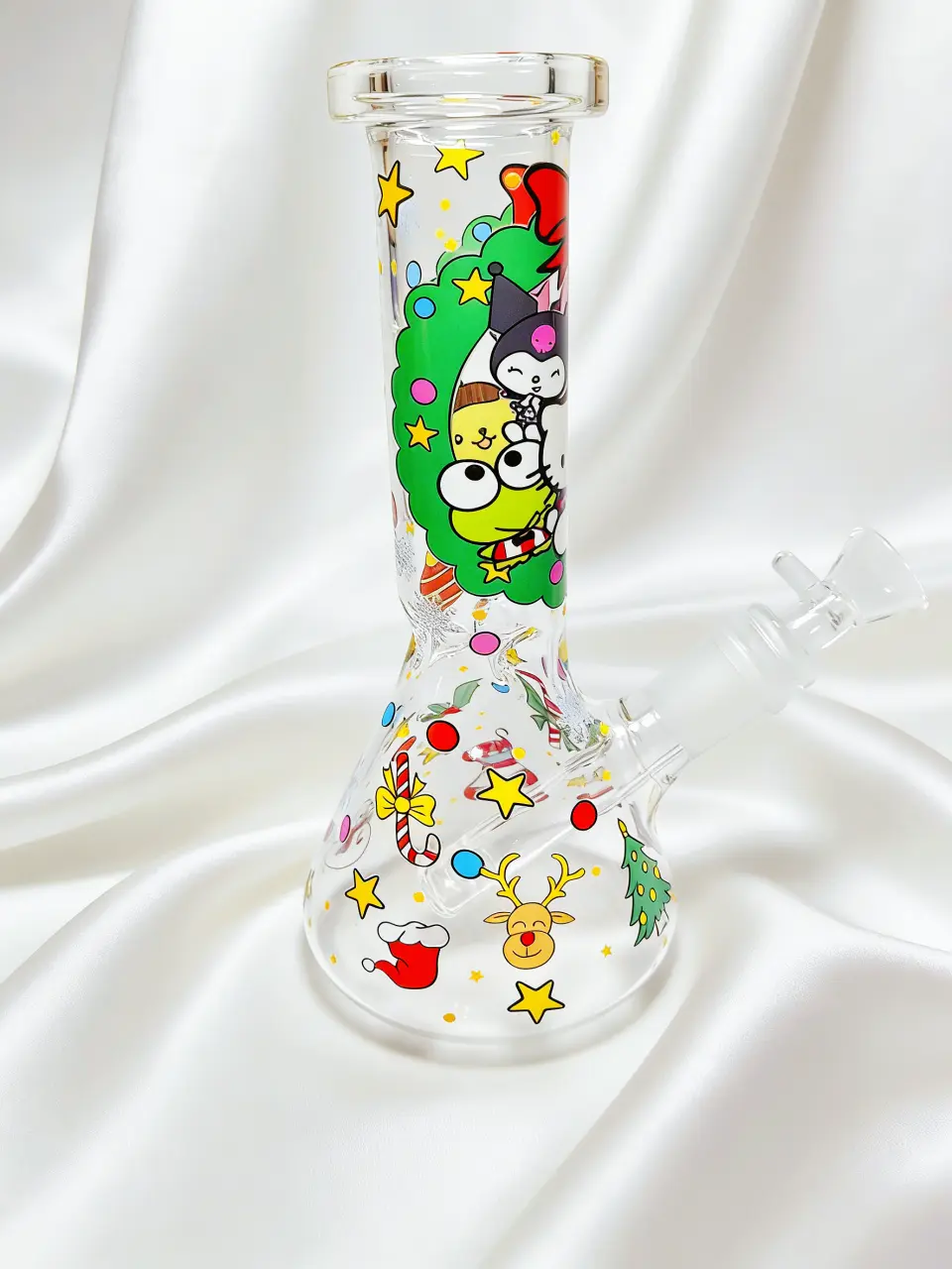 Sanrio Christmas Party Beaker Glass Bong | Holiday Cheer
