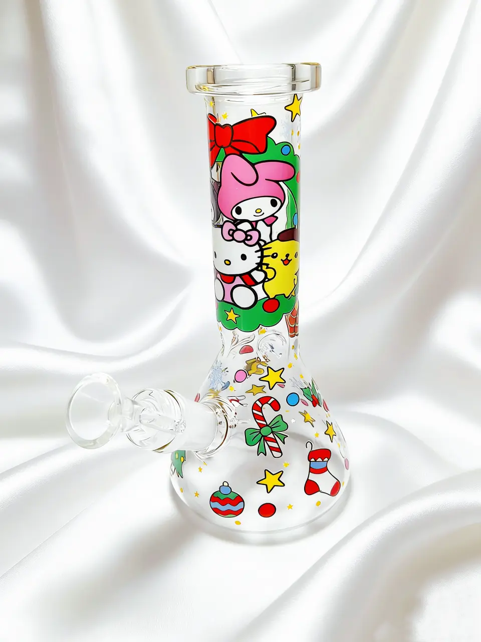 Sanrio Christmas Party Beaker Glass Bong | Holiday Cheer