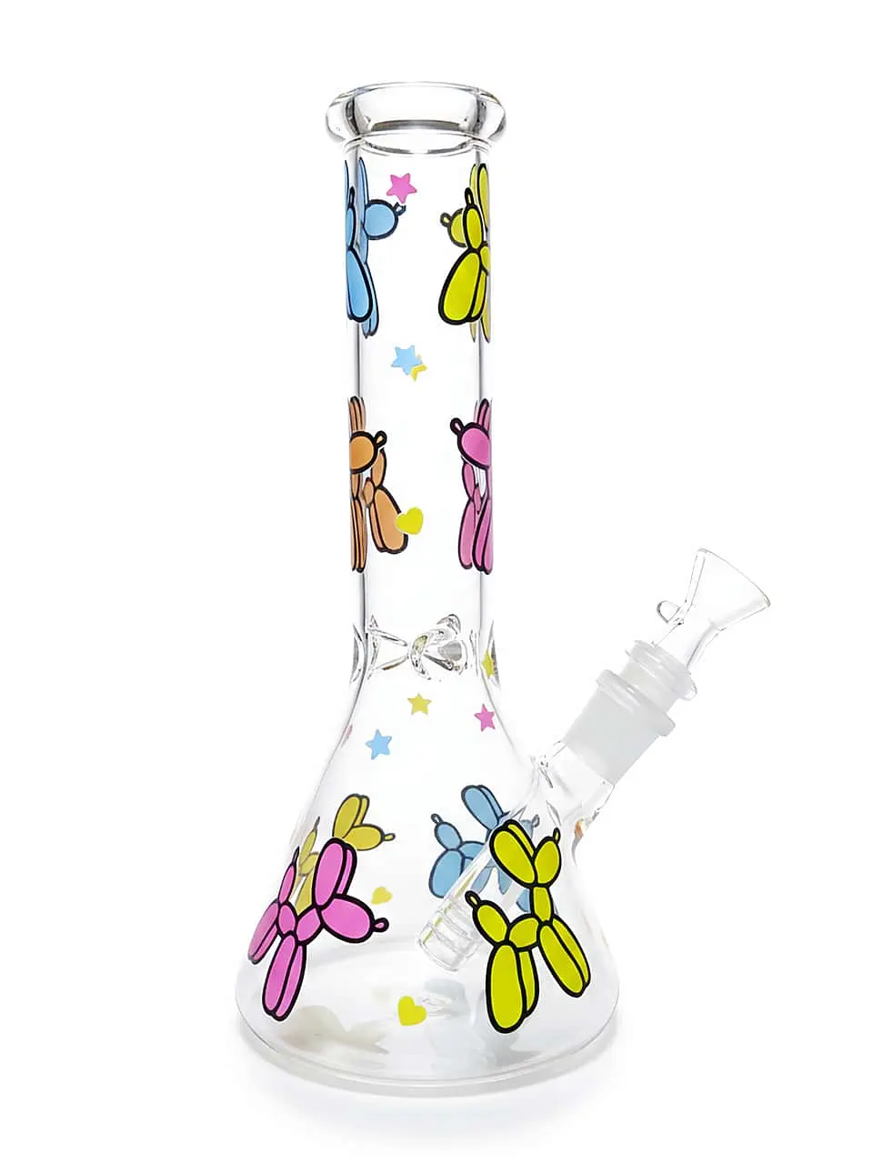 Balloon Dog Beaker Glass Bong | Rainbow Dopamine Art
