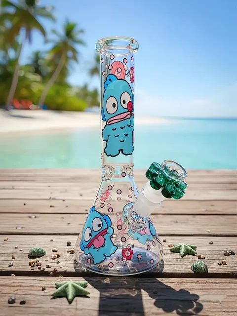 Hangyodon Beaker Glass Bong | Playful Ocean Dream