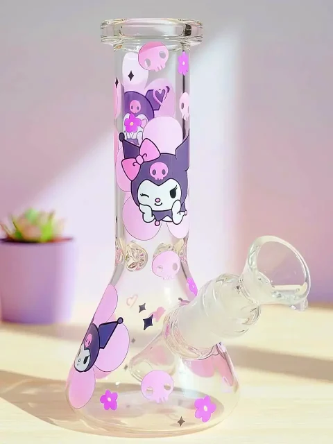 Sweet Kuromi Beaker Glass Bong | Cute Punk Girl Style
