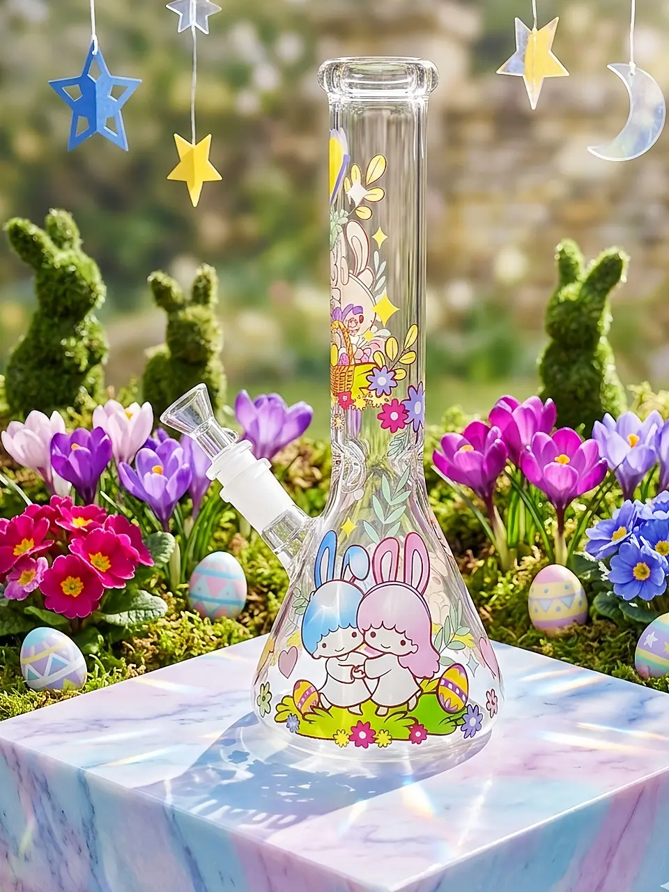 Sanrio Easter Limited Beaker Glass Bong | Spring Egg Hunt