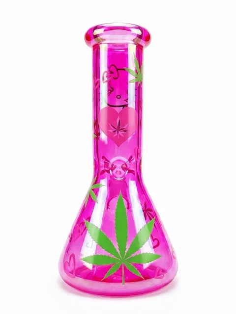 Hello Kitty Bong with Leaf TouchesToo Cute to Handle Hello Kitty Bong with Leaf TouchesToo Cute to Handle
