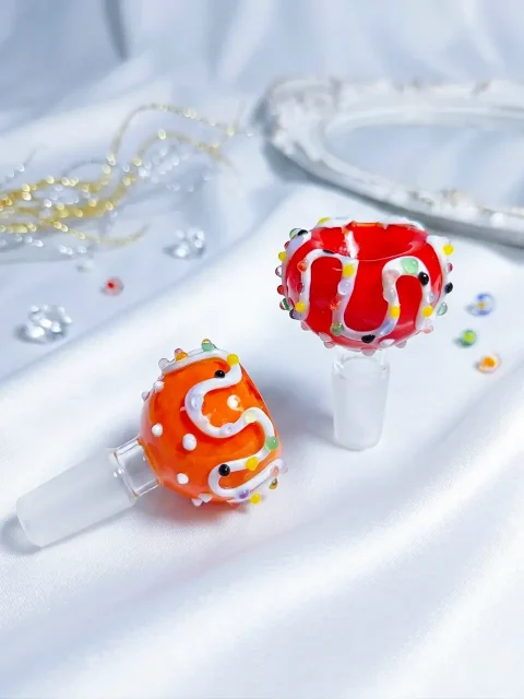14mm Male Rainbow Sprinkles Bong Bowl