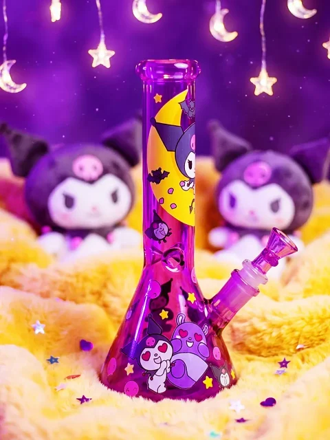 Kuromi & Friends Purple Glass Bong | Midnight Violet Dreams Kuromi & Friends Purple Glass Bong | Midnight Violet Dreams