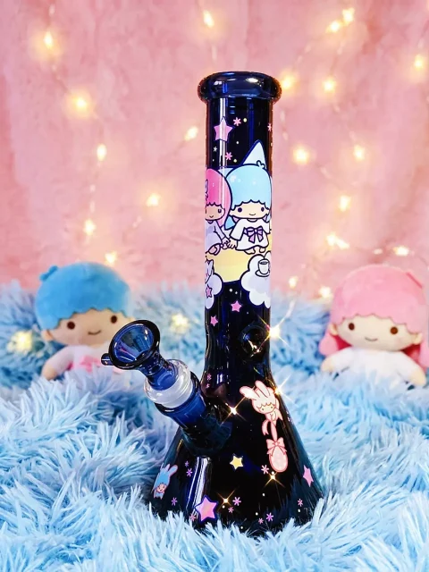 Little Twin Stars Deep Blue Beaker Bong Starlit Cloud Dreams