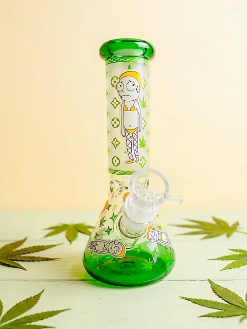 Morty Bikini Glow Beaker Glass Bong