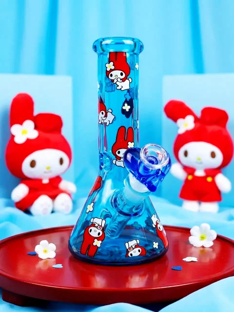 Red Hood My Melody Crystal Sky Beaker Glass Bong