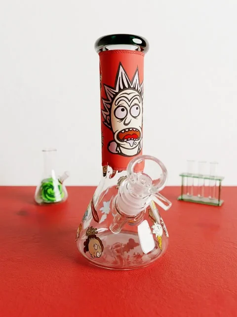 Rick & Morty Mad Scientist Glow Beaker Glass Bong-3