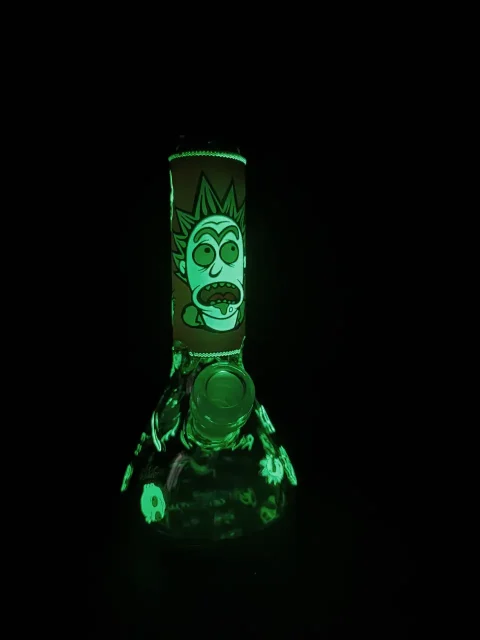 Rick & Morty Mad Scientist Glow Beaker Glass Bong-3 Rick & Morty Mad Scientist Glow Beaker Glass Bong-3