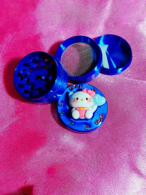 💎Dreamy Blue Hello Kitty Mini Grinder | Rhinestone Sparkle with Sweet Cool Charm