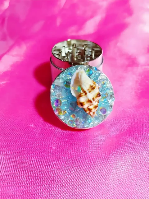 🌊 Ocean Shell Sea Blue Mini Grinder