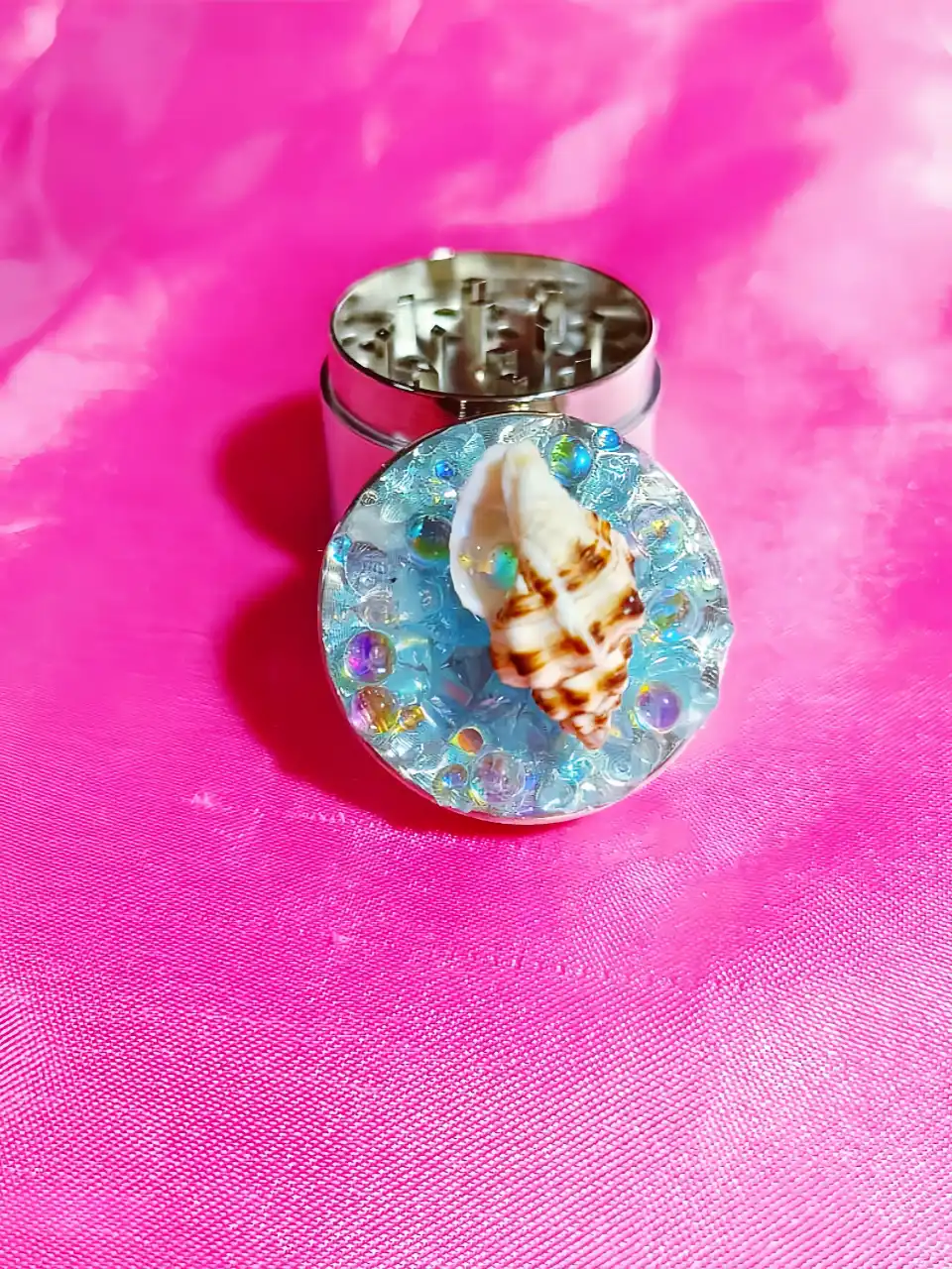 🌊 Ocean Shell Sea Blue Mini Grinder